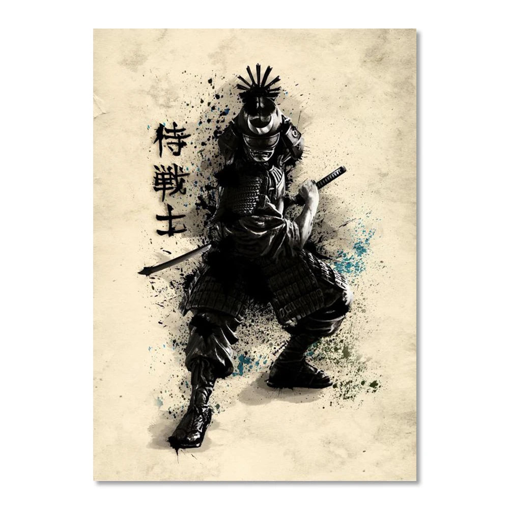 Japanese Samurai Suibokuga