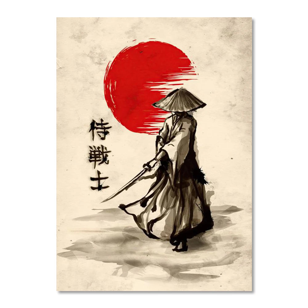 Japanese Samurai Suibokuga