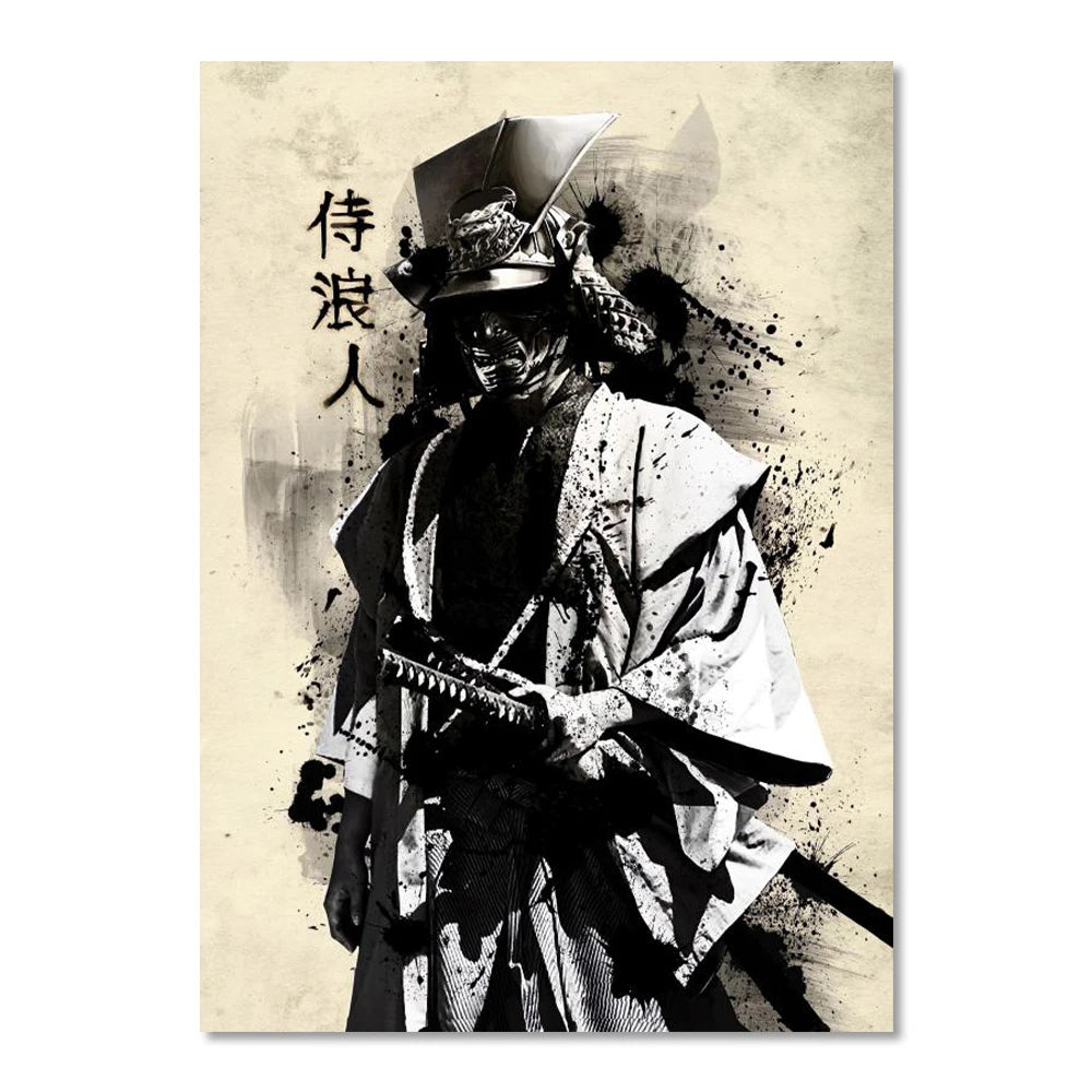 Japanese Samurai Suibokuga