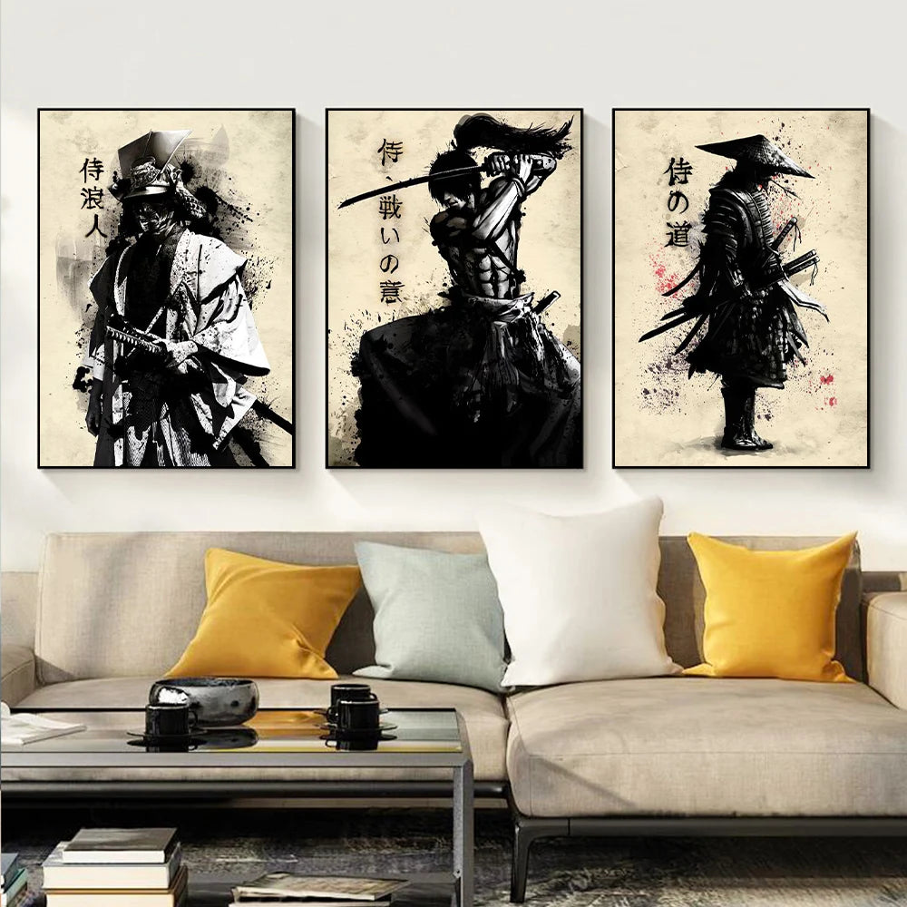 Japanese Samurai Suibokuga