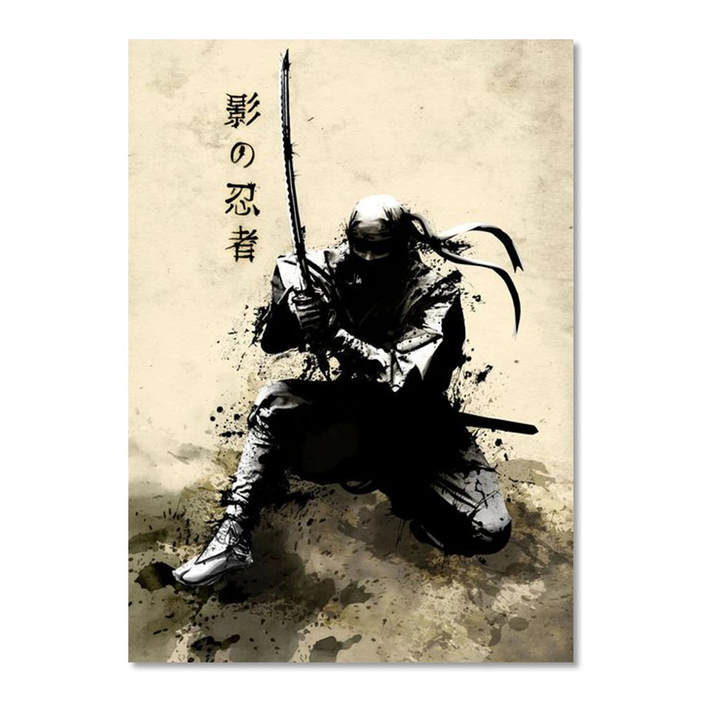 Japanese Samurai Suibokuga
