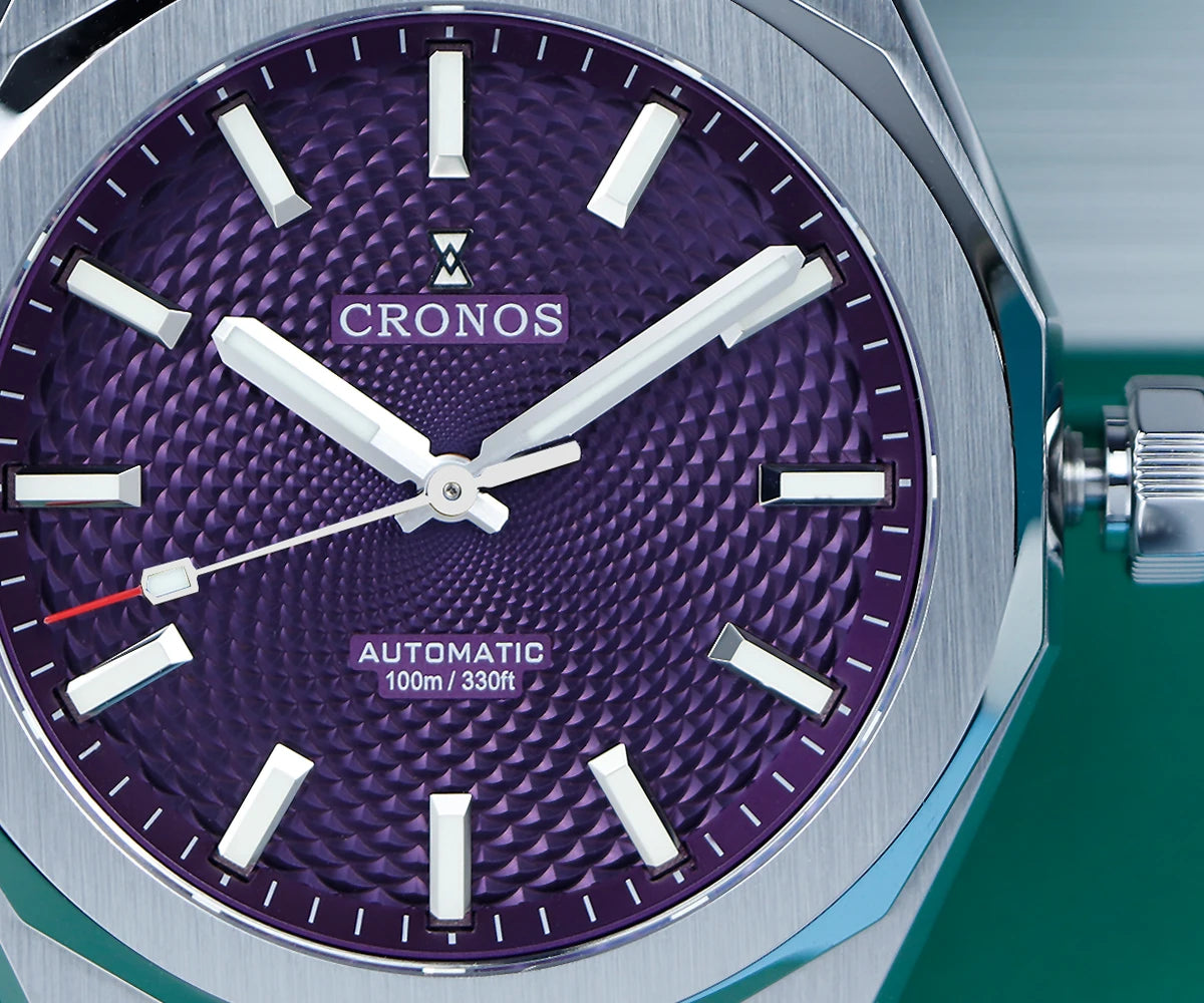 Cronos Luxury Men Watch 39mm Automatic PT5004 Wristwatches Scale Pattern Sapphire 10ATM See-through Back L6028