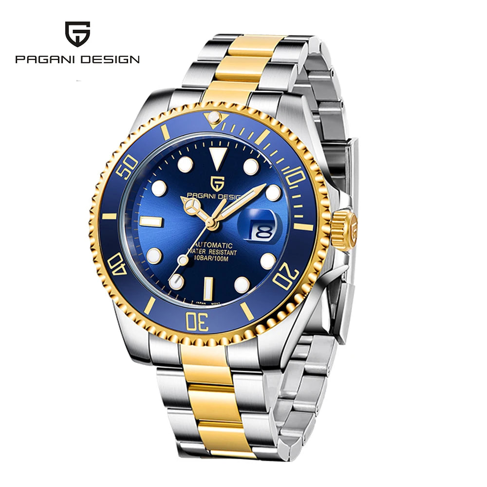 PAGANI DESIGN Men's Watches Waterproof Automatic Watch Men Luxury Business Stainless steel Mechanical Wristwatch For 2026 New