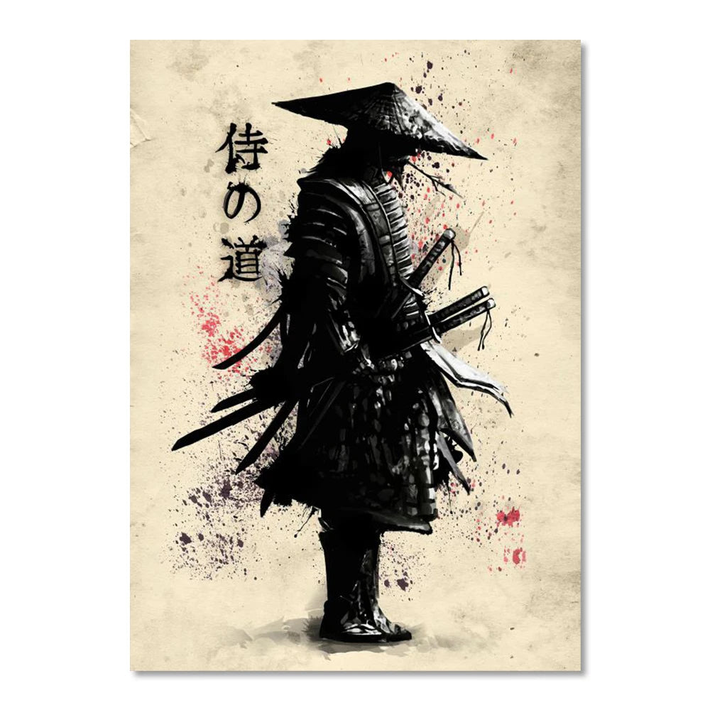 Japanese Samurai Suibokuga