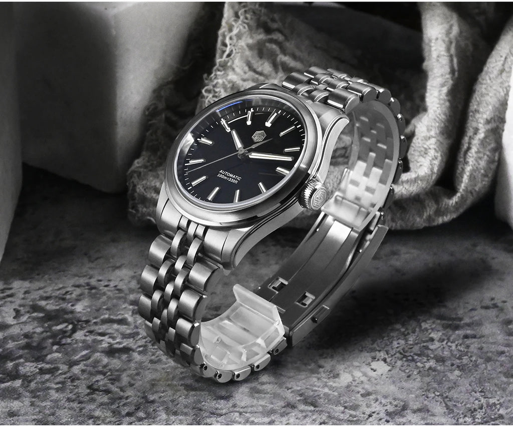 San Martin 36mm 39mm Gada Classic Simple Enamel Dial Miyota 90S5 Original Design Dress Men Automatic Mechanical Watch SN0144