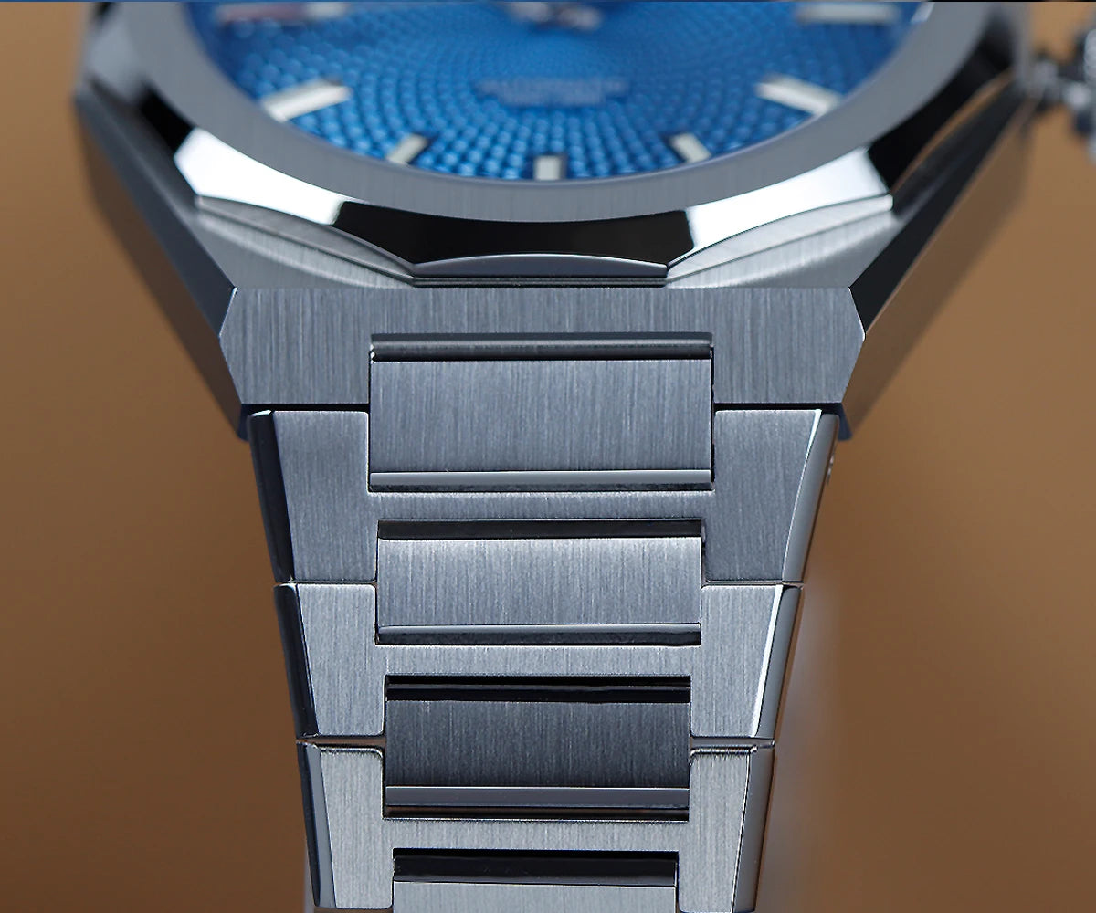 Cronos Luxury Men Watch 39mm Automatic PT5004 Wristwatches Scale Pattern Sapphire 10ATM See-through Back L6028