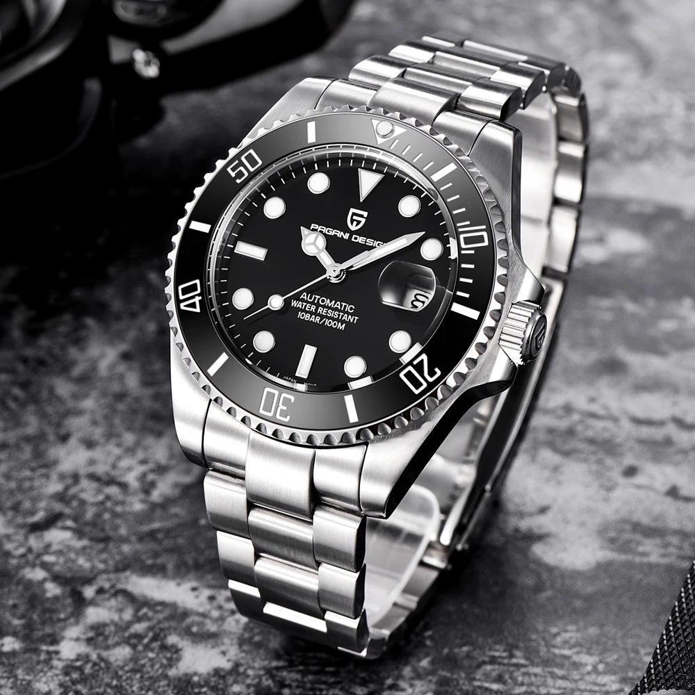 PAGANI DESIGN Men's Watches Waterproof Automatic Watch Men Luxury Business Stainless steel Mechanical Wristwatch For 2026 New